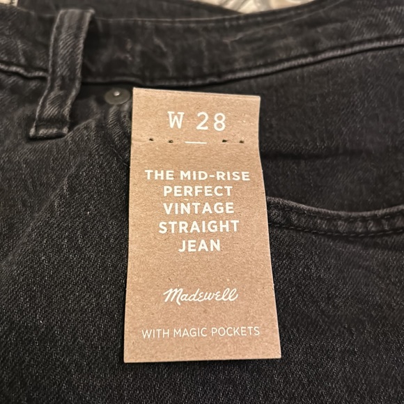 NWT Madewell Mid Rise Perfect Vintage Straight Jeans - Picture 6 of 12